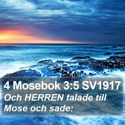 4 Mosebok 3:5 SV1917 Bible Verse Image