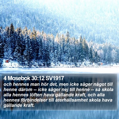 4 Mosebok 30:12 SV1917 Bible Verse Image