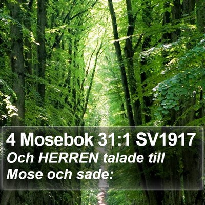 4 Mosebok 31:1 SV1917 Bible Verse Image