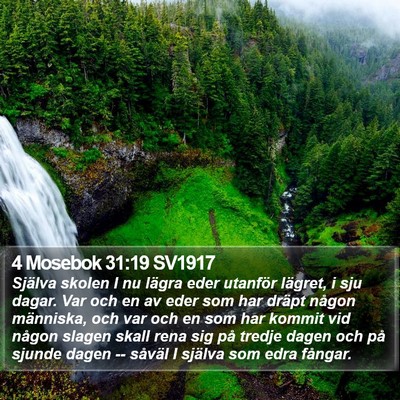 4 Mosebok 31:19 SV1917 Bible Verse Image