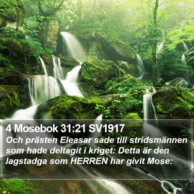 4 Mosebok 31:21 SV1917 Bible Verse Image