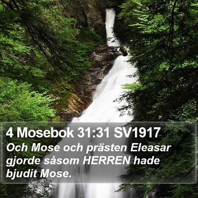 4 Mosebok 31:31 SV1917 Bible Verse Image