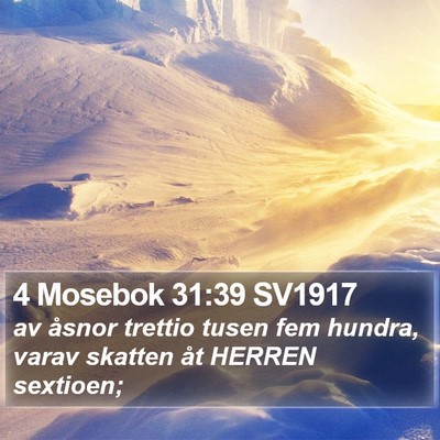 4 Mosebok 31:39 SV1917 Bible Verse Image