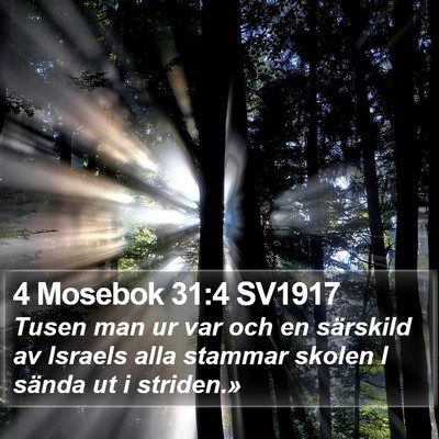 4 Mosebok 31:4 SV1917 Bible Verse Image