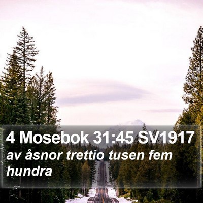 4 Mosebok 31:45 SV1917 Bible Verse Image