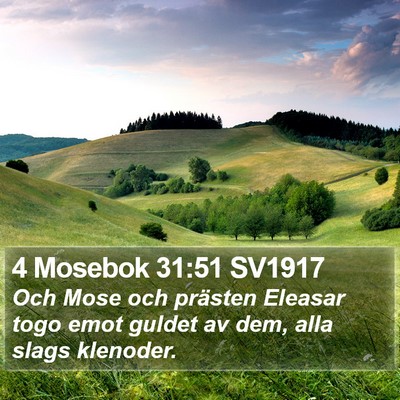 4 Mosebok 31:51 SV1917 Bible Verse Image