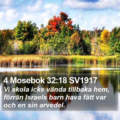 4 Mosebok 32:18 SV1917 Bible Verse Image
