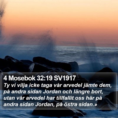 4 Mosebok 32:19 SV1917 Bible Verse Image