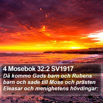 4 Mosebok 32:2 SV1917 Bible Verse Image