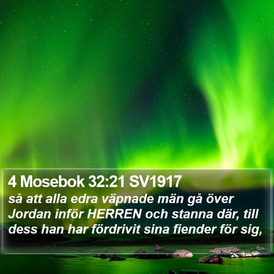 4 Mosebok 32:21 SV1917 Bible Verse Image