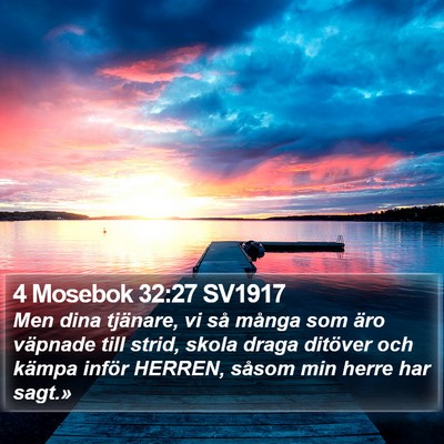 4 Mosebok 32:27 SV1917 Bible Verse Image