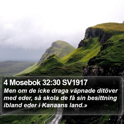 4 Mosebok 32:30 SV1917 Bible Verse Image