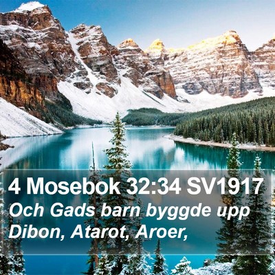 4 Mosebok 32:34 SV1917 Bible Verse Image