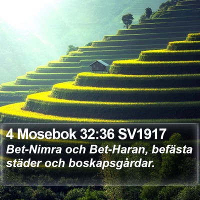 4 Mosebok 32:36 SV1917 Bible Verse Image
