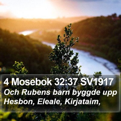 4 Mosebok 32:37 SV1917 Bible Verse Image