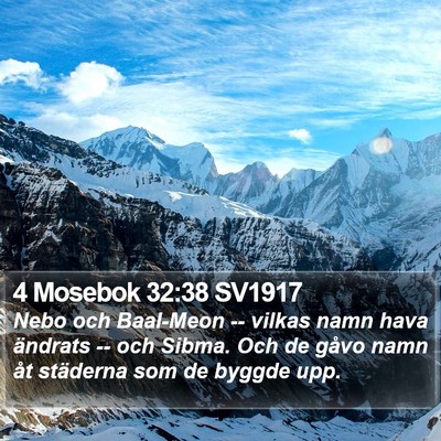 4 Mosebok 32:38 SV1917 Bible Verse Image