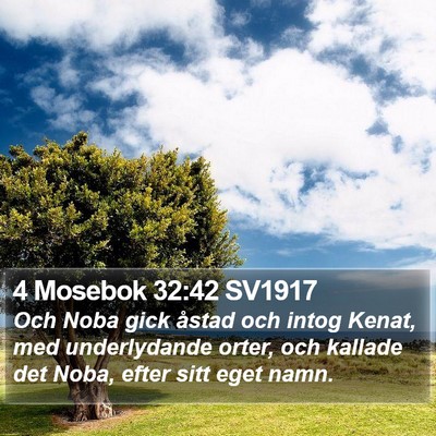 4 Mosebok 32:42 SV1917 Bible Verse Image