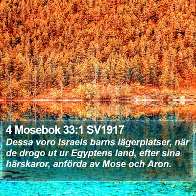 4 Mosebok 33:1 SV1917 Bible Verse Image