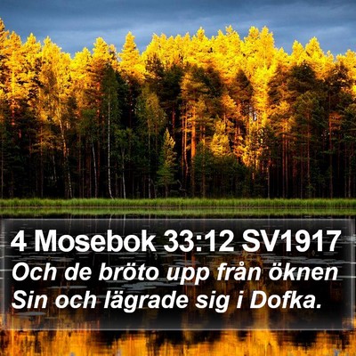 4 Mosebok 33:12 SV1917 Bible Verse Image