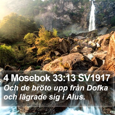 4 Mosebok 33:13 SV1917 Bible Verse Image