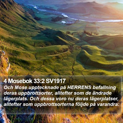 4 Mosebok 33:2 SV1917 Bible Verse Image