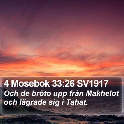 4 Mosebok 33:26 SV1917 Bible Verse Image