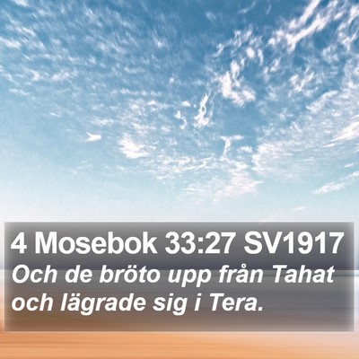 4 Mosebok 33:27 SV1917 Bible Verse Image