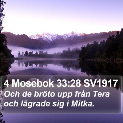 4 Mosebok 33:28 SV1917 Bible Verse Image