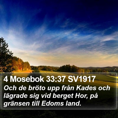 4 Mosebok 33:37 SV1917 Bible Verse Image