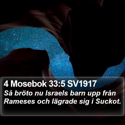 4 Mosebok 33:5 SV1917 Bible Verse Image