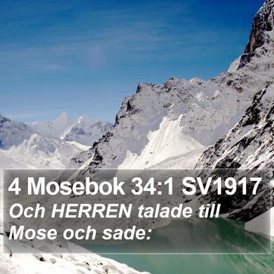 4 Mosebok 34:1 SV1917 Bible Verse Image