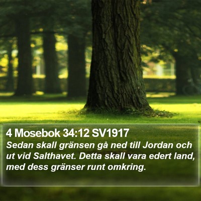 4 Mosebok 34:12 SV1917 Bible Verse Image