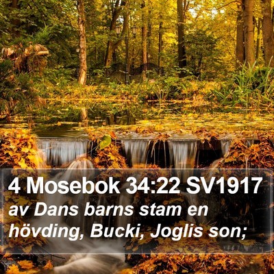 4 Mosebok 34:22 SV1917 Bible Verse Image