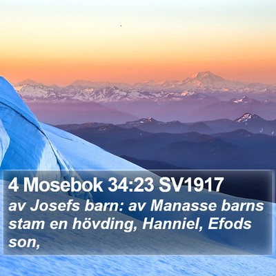 4 Mosebok 34:23 SV1917 Bible Verse Image
