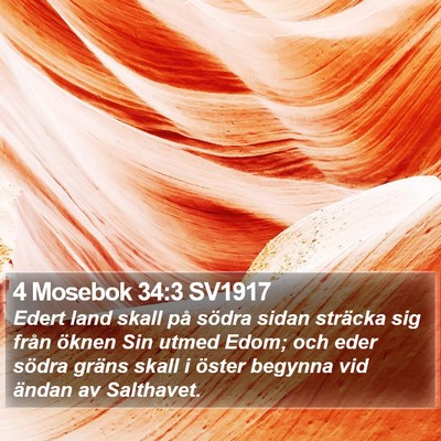 4 Mosebok 34:3 SV1917 Bible Verse Image
