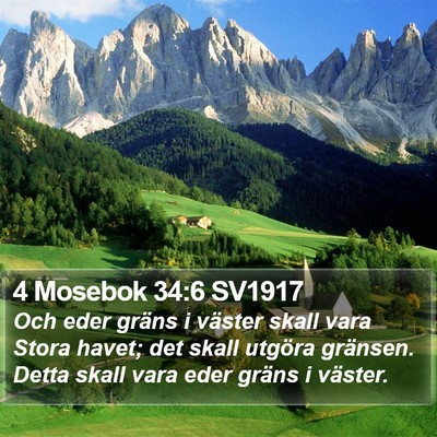 4 Mosebok 34:6 SV1917 Bible Verse Image