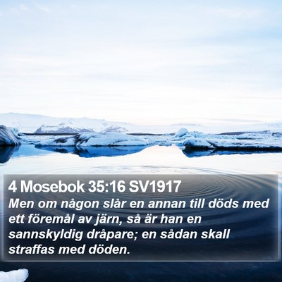 4 Mosebok 35:16 SV1917 Bible Verse Image