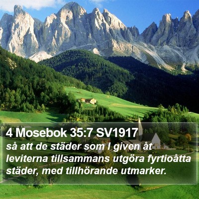 4 Mosebok 35:7 SV1917 Bible Verse Image