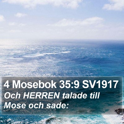 4 Mosebok 35:9 SV1917 Bible Verse Image