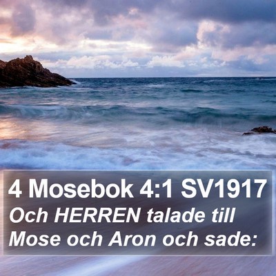 4 Mosebok 4:1 SV1917 Bible Verse Image