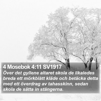 4 Mosebok 4:11 SV1917 Bible Verse Image