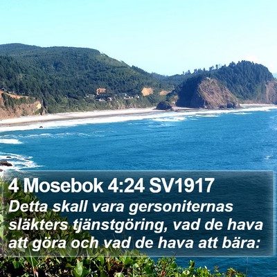 4 Mosebok 4:24 SV1917 Bible Verse Image