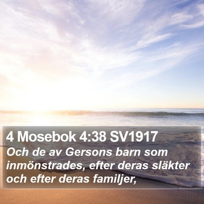 4 Mosebok 4:38 SV1917 Bible Verse Image