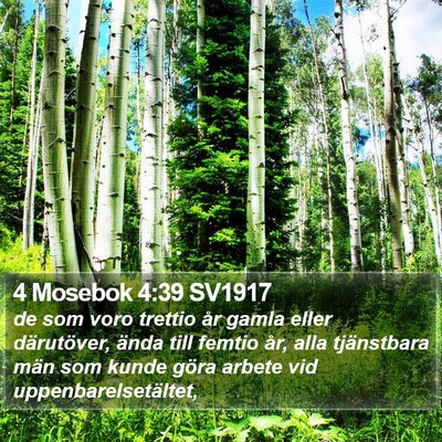 4 Mosebok 4:39 SV1917 Bible Verse Image