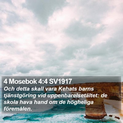 4 Mosebok 4:4 SV1917 Bible Verse Image