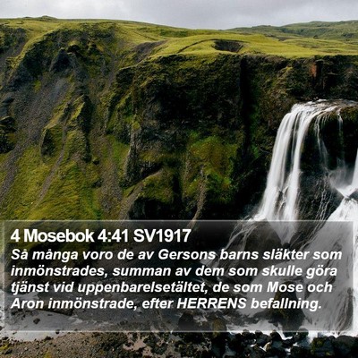 4 Mosebok 4:41 SV1917 Bible Verse Image