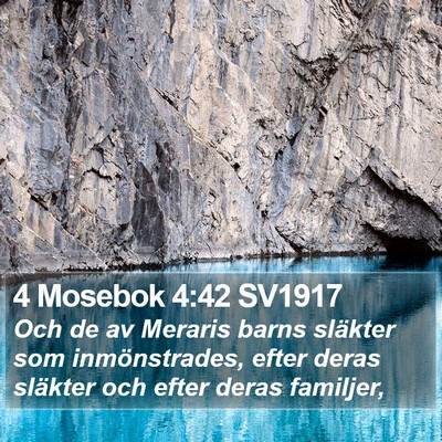 4 Mosebok 4:42 SV1917 Bible Verse Image