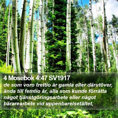 4 Mosebok 4:47 SV1917 Bible Verse Image
