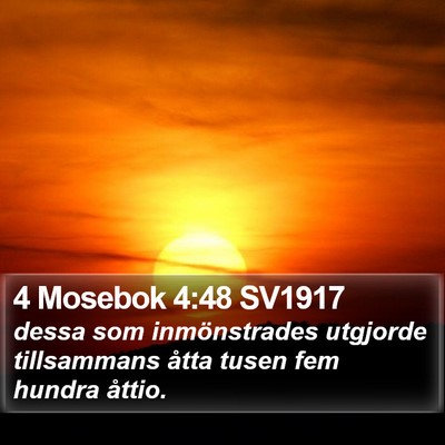 4 Mosebok 4:48 SV1917 Bible Verse Image