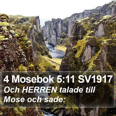 4 Mosebok 5:11 SV1917 Bible Verse Image